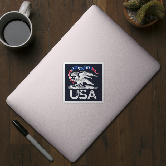 Victory American Bald Eagle Patriotic USA by August Design